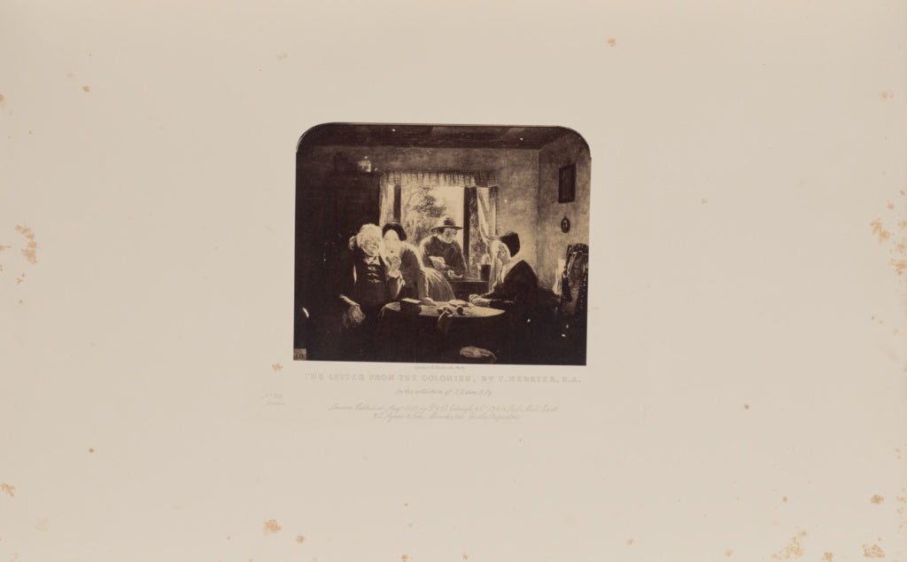 Caldesi & Montecchi:The Letter from the Colonies, by T. Webs, Poster Print Wall Art