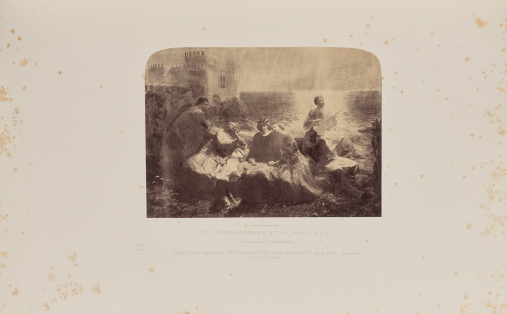 Caldesi & Montecchi:The Troubadours, by P.F. Poole, A.R.A., Poster Print Wall Art