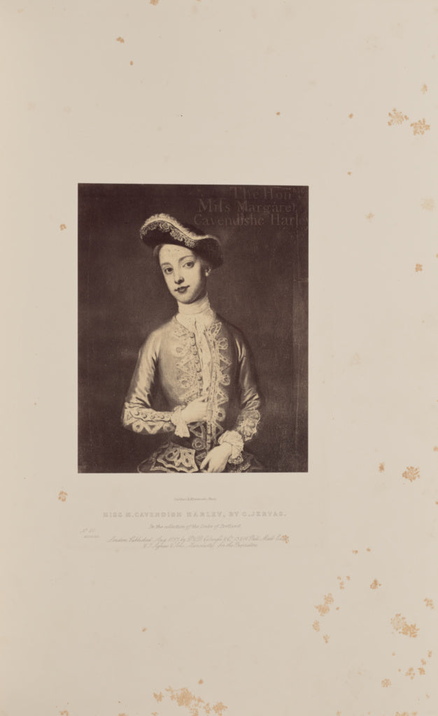 Caldesi & Montecchi:Miss M. Cavendish Harley, by C. Jervas,16x12"(A3)Poster