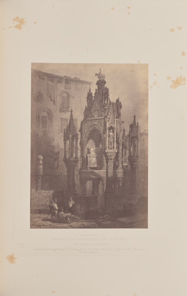Caldesi & Montecchi:Tomb of the Scaligers, by S. Prout, Poster Print Wall Art