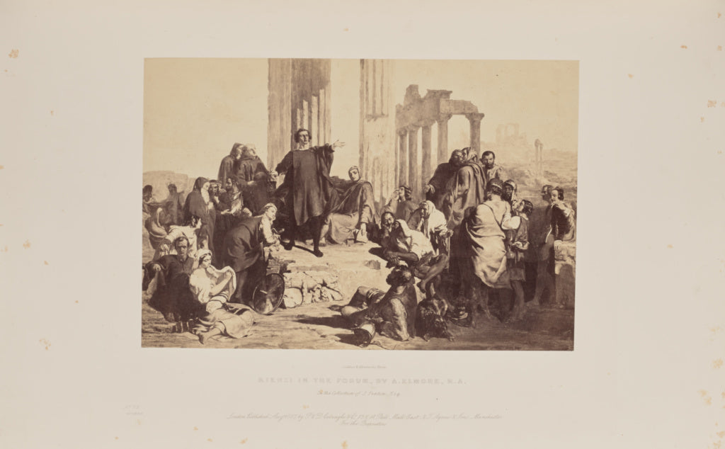 Caldesi & Montecchi:Rienzi in the Forum, by A. Elmore, R.A., Poster Print Wall Art