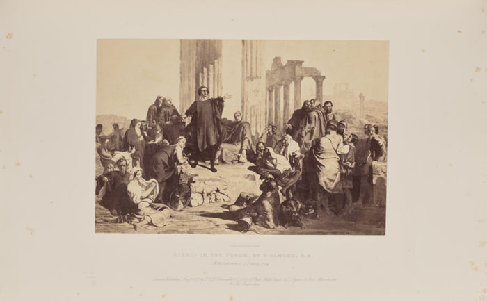Caldesi & Montecchi:Rienzi in the Forum, by A. Elmore, R.A.,16x12