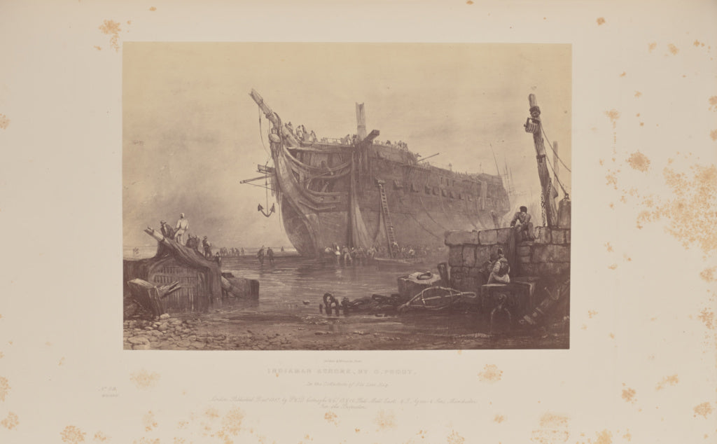 Caldesi & Montecchi:Indiaman Ashore, by S. Prout, Poster Print Wall Art