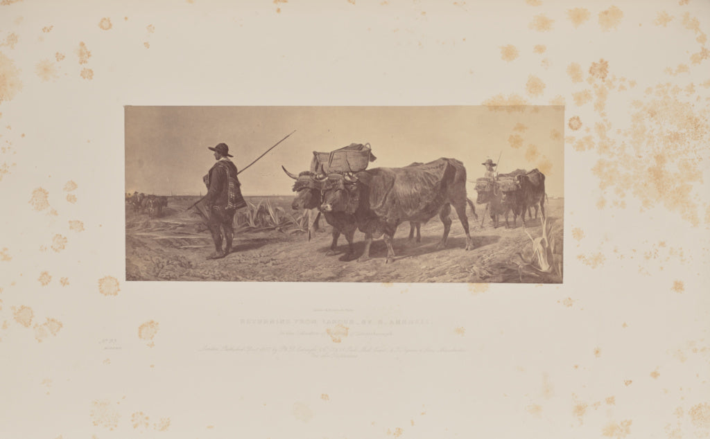 Caldesi & Montecchi:Returning from Labour, by R. Ansdell, Poster Print Wall Art