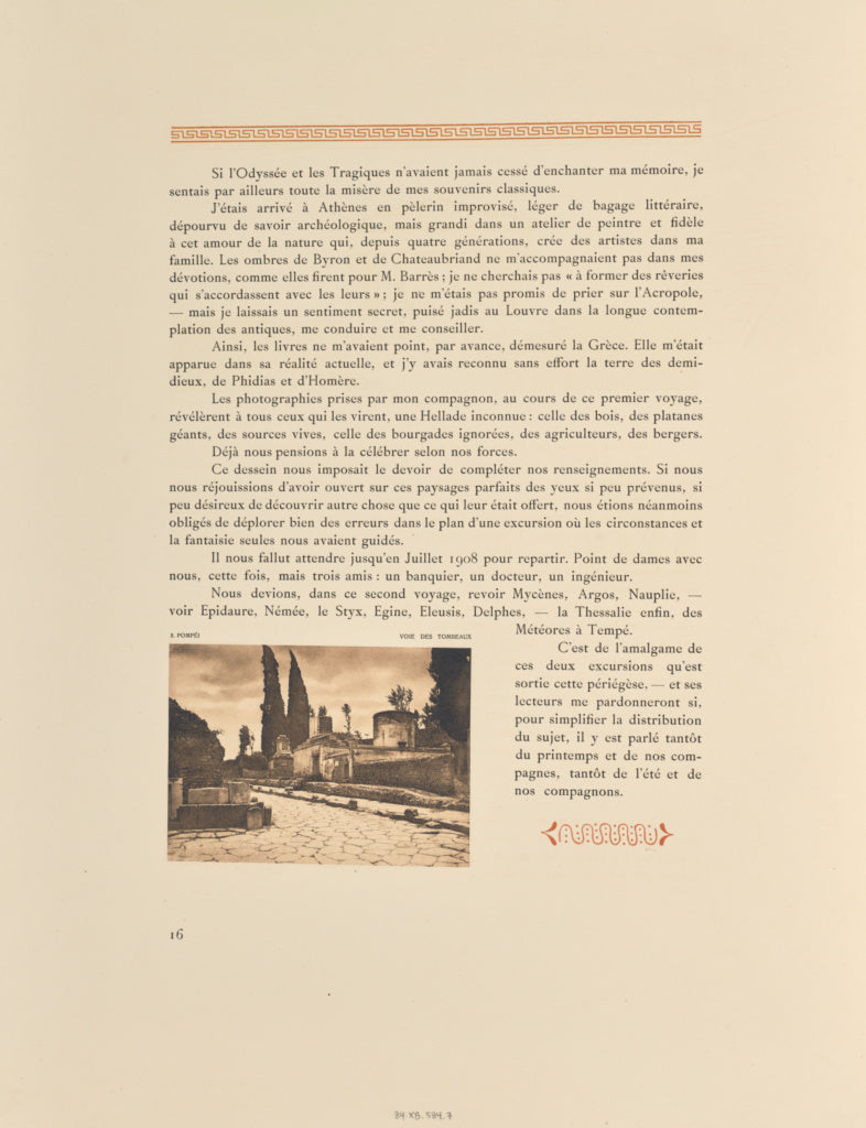 Frédéric Boissonnas:Pompéi. Voie des tombeaux, Poster Print Wall Art