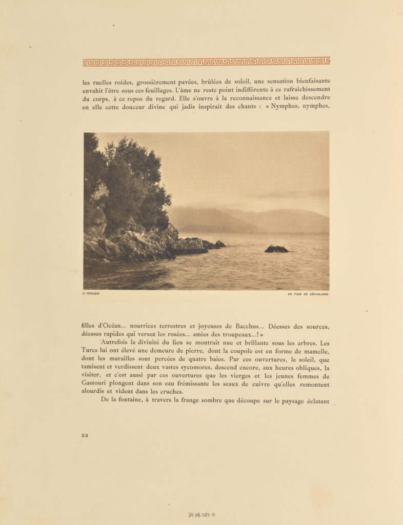 Frédéric Boissonnas:Ithaque. En face de Céphalonie, Poster Print Wall Art
