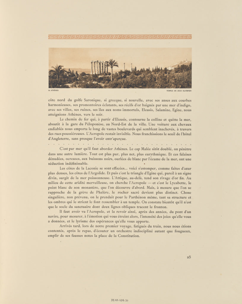 Frédéric Boissonnas:Athènes. Temple de Zeus Olympien, Poster Print Wall Art