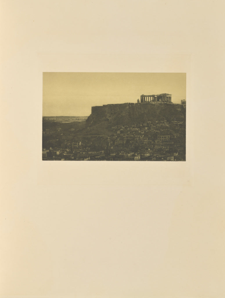 Frédéric Boissonnas:Athènes et l'Acropole au crépuscule, Poster Print Wall Art