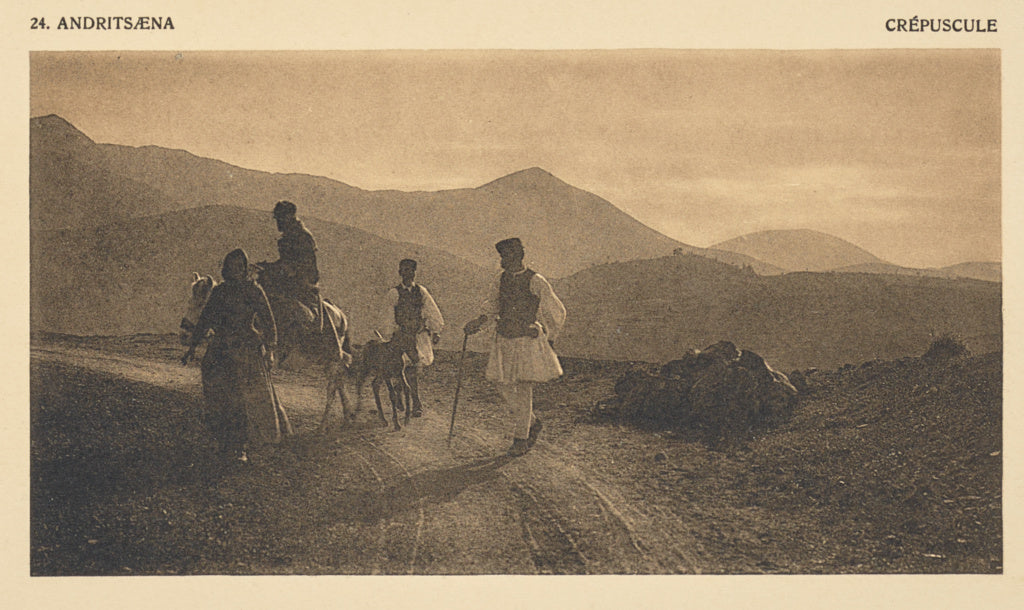 Frédéric Boissonnas:Andritsæna. Crépuscule, Poster Print Wall Art