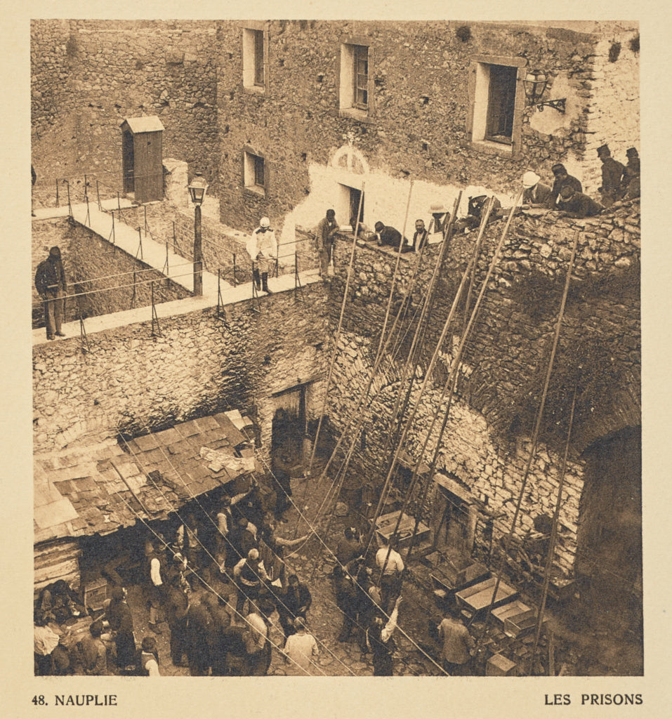 Frédéric Boissonnas:Nauplie. Les prisons, Poster Print Wall Art