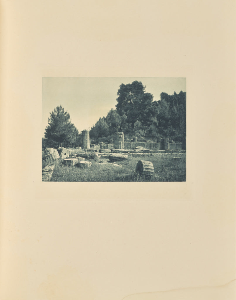 Frédéric Boissonnas:Le temple de Héra à Olympie, Poster Print Wall Art