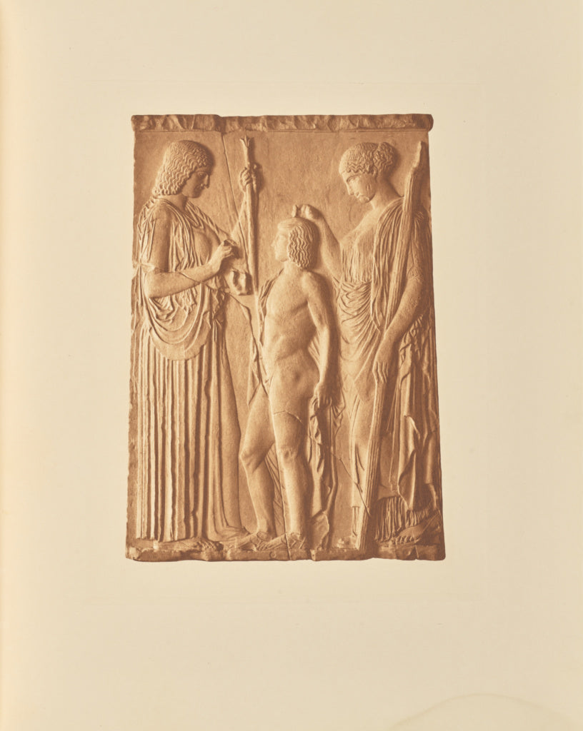 Frédéric Boissonnas:Relief d'Eleusis: Déméter, Triptolé, Poster Print Wall Art