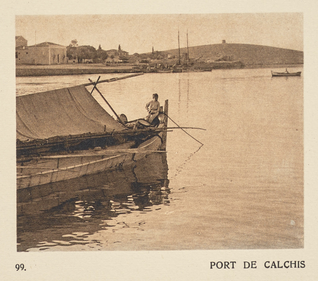 Frédéric Boissonnas:Port de Calchis, Poster Print Wall Art