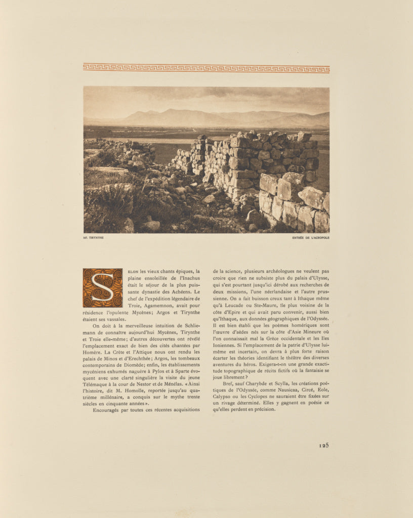 Frédéric Boissonnas:Tirynthe. Entrée de l'Acropole, Poster Print Wall Art