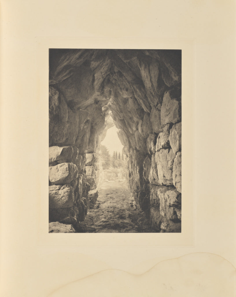 Frédéric Boissonnas:Tirynthe. Magasin voûté, Poster Print Wall Art