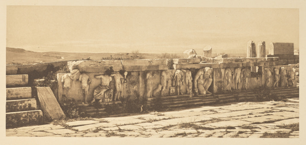 Frédéric Boissonnas:Théâtre de Dionysos. Frise du proscÃ, Poster Print Wall Art
