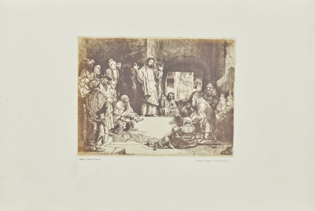 Bisson Frères:[Christ preaching ('la petit tombe')], Poster Print Wall Art