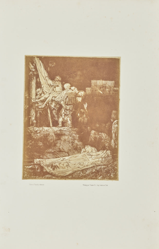 Bisson Frères:[The descent from the cross by torchlight], Poster Print Wall Art