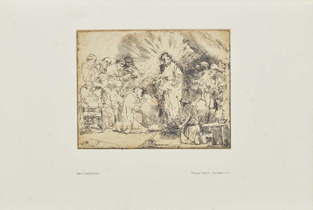 Bisson Frères:[Christ appearing to the Apostles], Poster Print Wall Art
