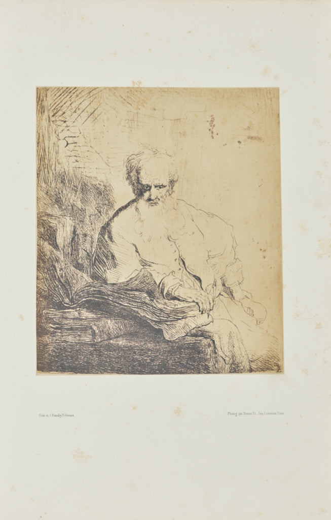 Bisson Frères:[Saint Paul in meditation], Poster Print Wall Art