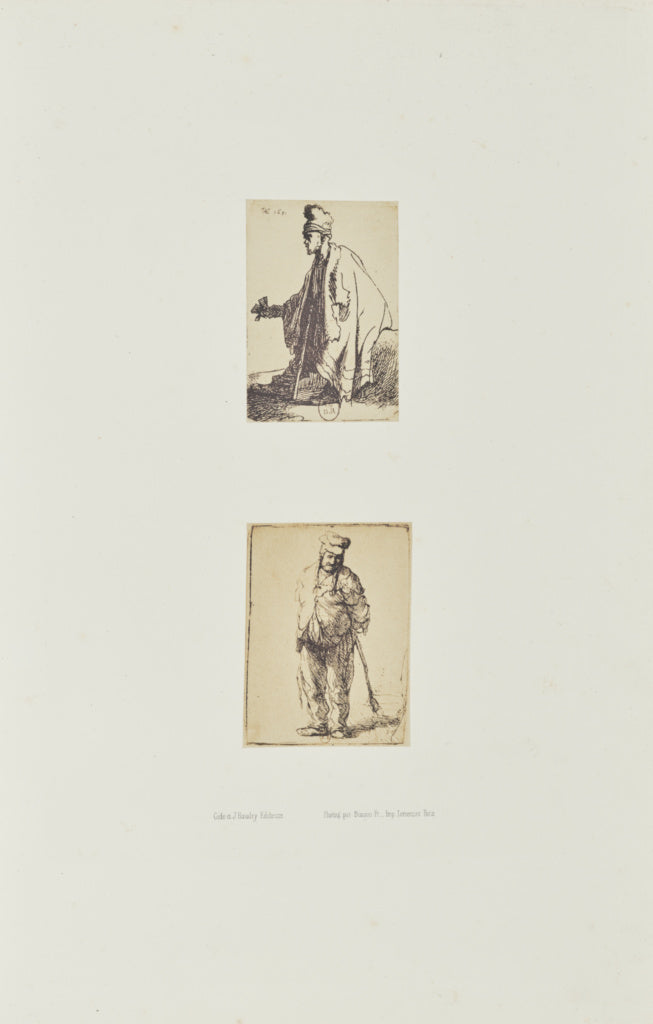 Bisson Frères:[Two etchings by Rembrandt: 