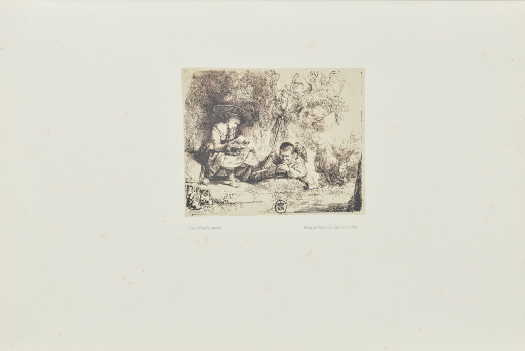 Bisson Frères:[The flute player (l'espiegle)], Poster Print Wall Art