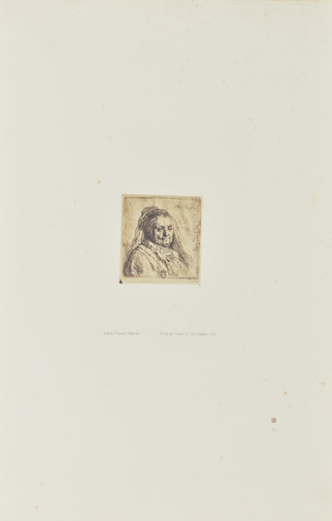 Bisson Frères:[The Artist's mother, head and bust: three qu,16x12
