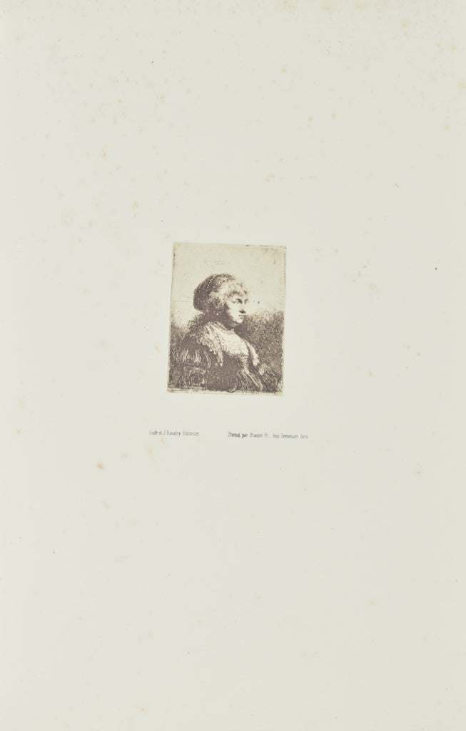 Bisson Frères:[Saskia with pearls in her hair], Poster Print Wall Art