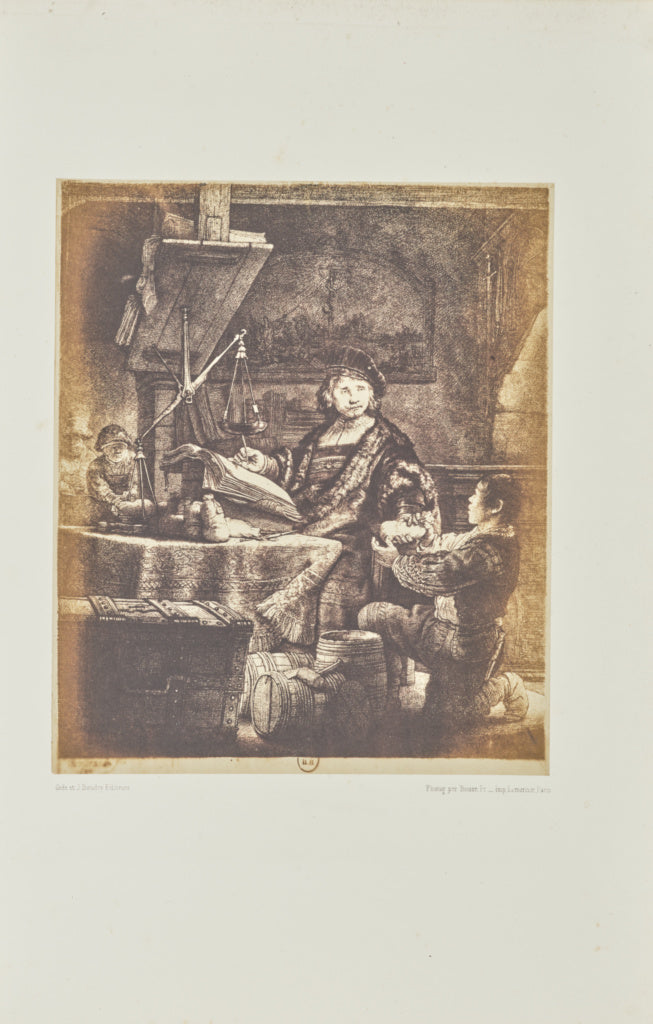 Bisson Frères:[Jan Uytenbogaert, 'the goldweigher'], Poster Print Wall Art