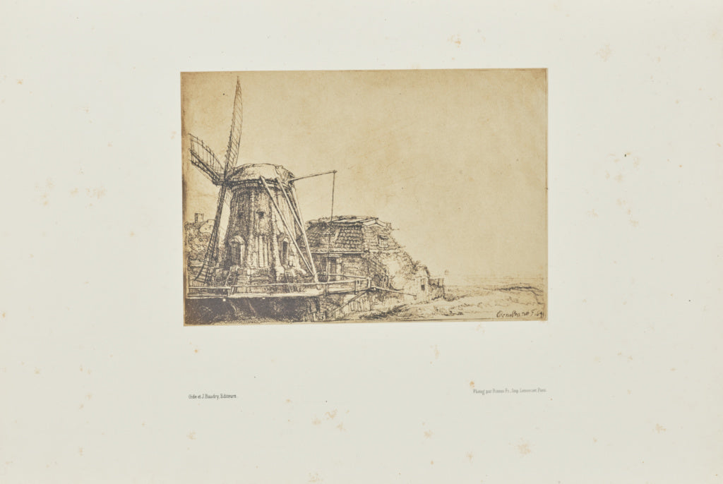 Bisson Frères:[The windmill], Poster Print Wall Art
