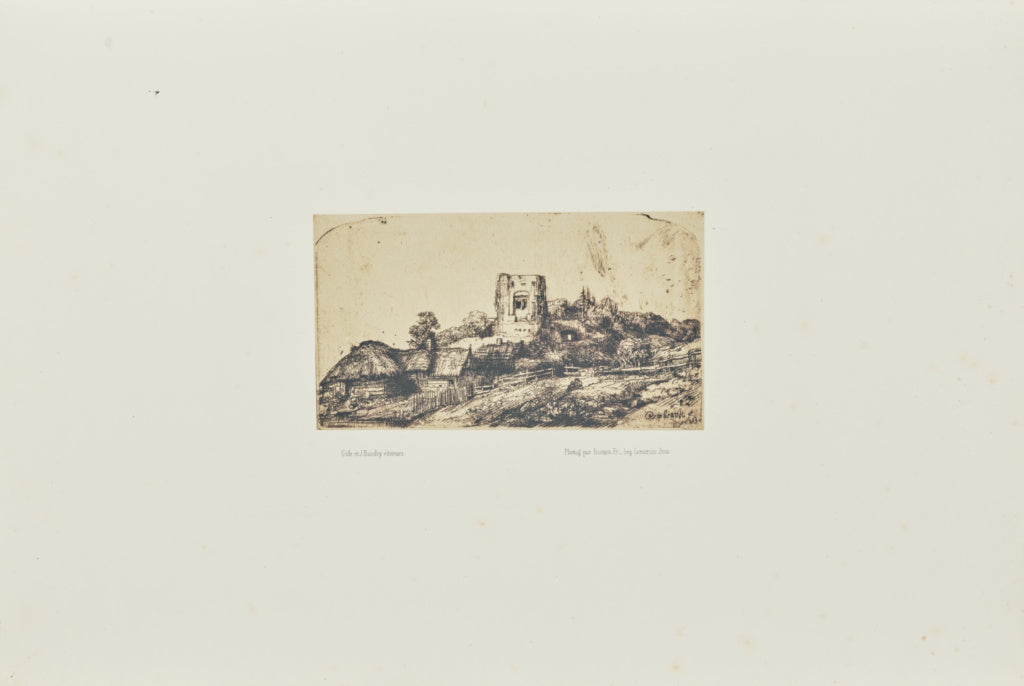 Bisson Frères:[Landscape with a square tower], Poster Print Wall Art