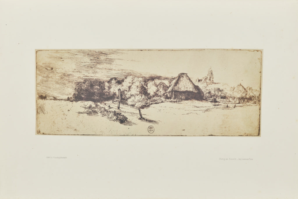 Bisson Frères:[Landscape with trees, farm buildings and a t, Poster Print Wall Art