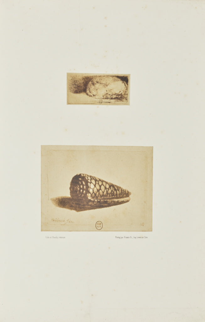 Bisson Frères:[Two etchings by Rembrandt: 