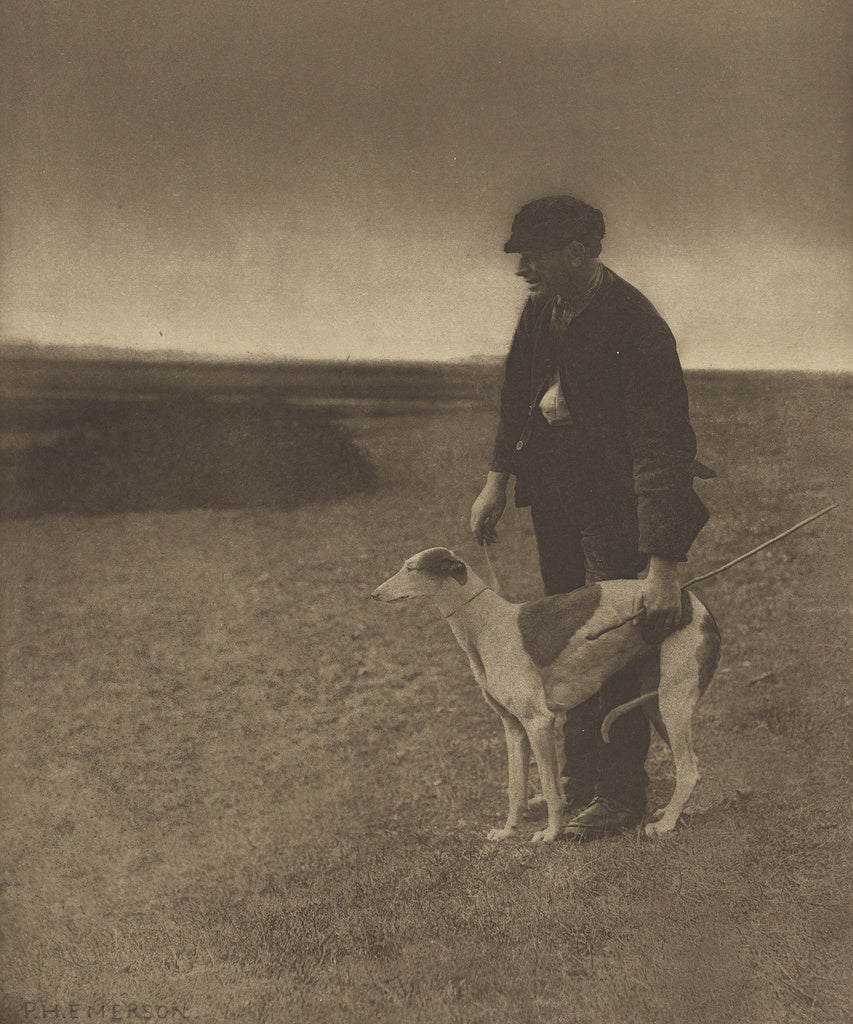 Peter Henry Emerson:The Poacher -  A Hare in View. [Suffolk., Poster Print Wall Art