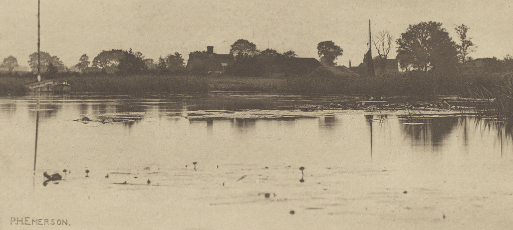 Peter Henry Emerson:The Fringe of the Mere, Poster Print Wall Art