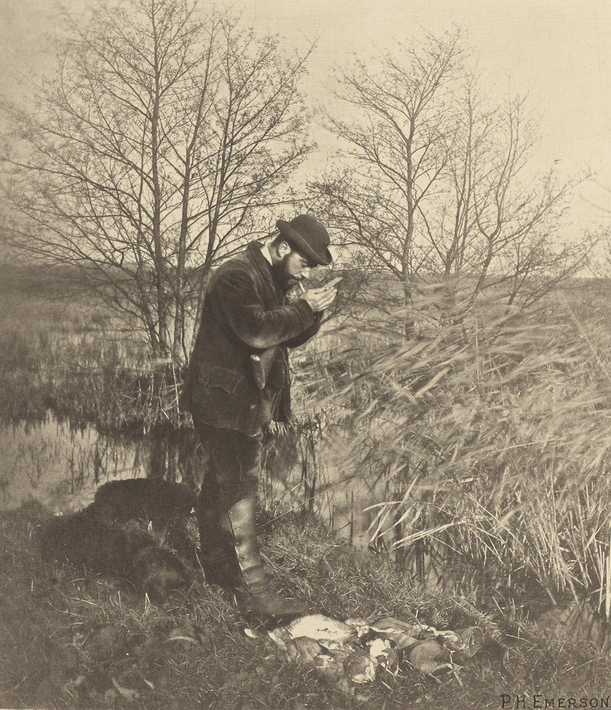 Peter Henry Emerson:At the Covert Corner. [Norfolk.], Poster Print Wall Art