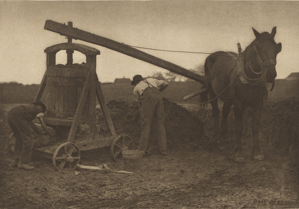 Peter Henry Emerson:The Clay=Mill. [Norfolk.], Poster Print Wall Art