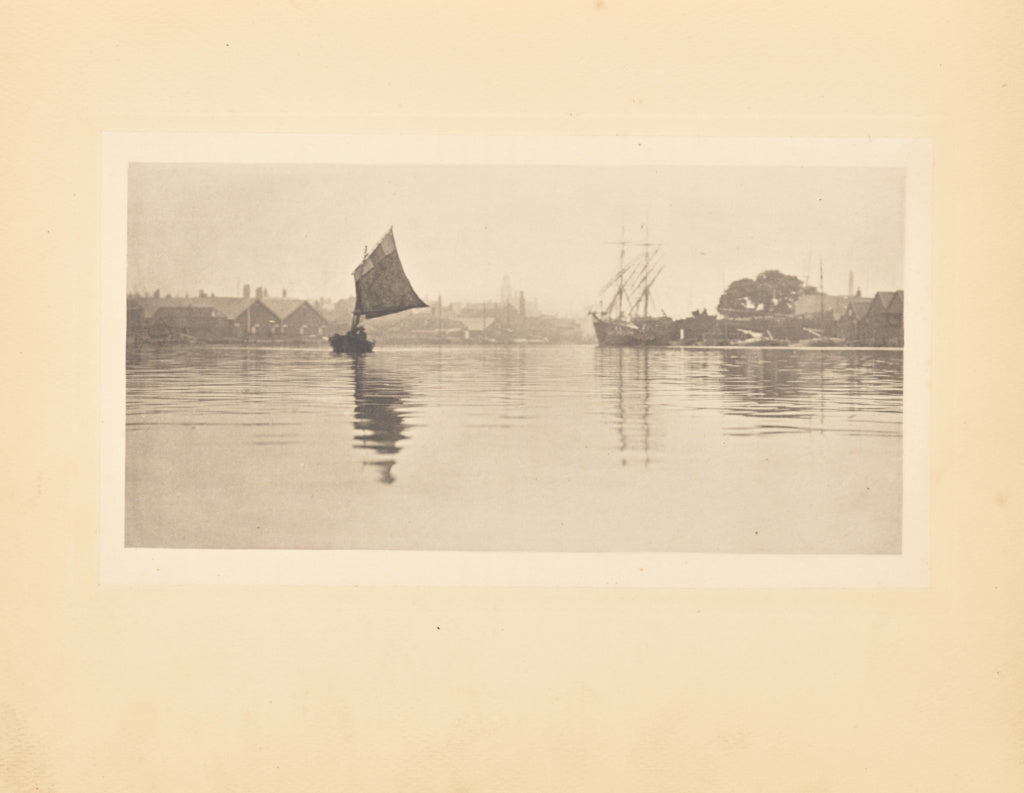 Peter Henry Emerson:On the Flood, Poster Print Wall Art