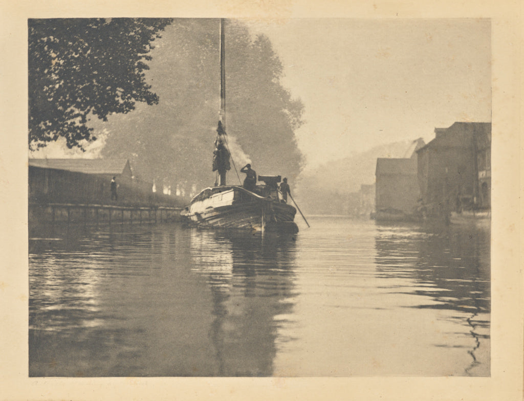 Peter Henry Emerson:[A Misty Morning at Norwich], Poster Print Wall Art