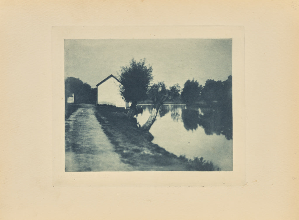 Peter Henry Emerson:[The Moonlit River], Poster Print Wall Art