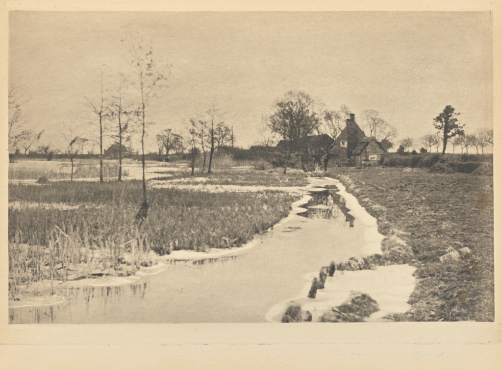 Peter Henry Emerson:[The Edge of the Broad], Poster Print Wall Art