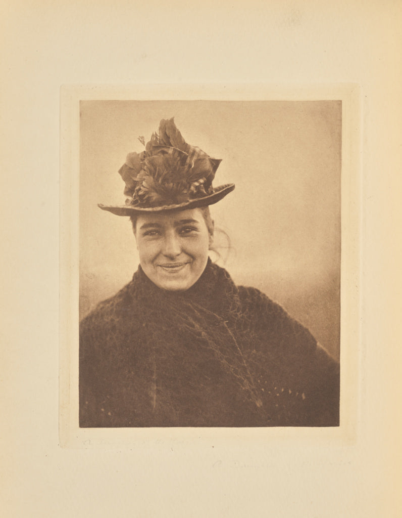 Peter Henry Emerson:[A Daughter of the Marshlands], Poster Print Wall Art