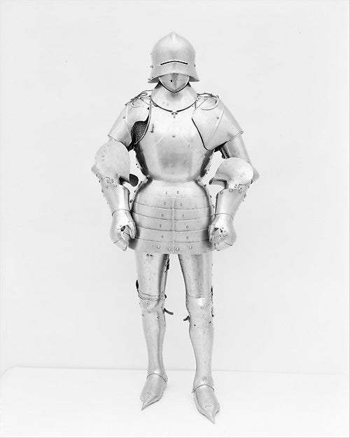 Armor in the style of the 15th cent c1450 and c1850,  Poster Print Wall Art