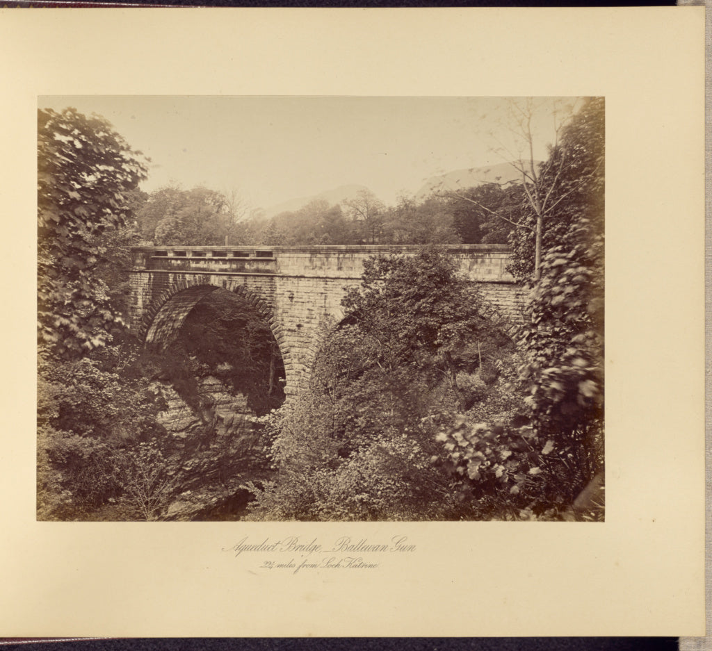 Thomas Annan:Aqueduct Bridge, Ballewan Glen, Poster Print Wall Art
