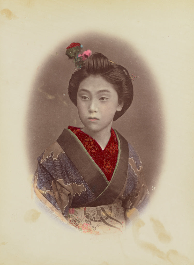 Baron Raimund von Stillfried:[Portrait of a Girl], Poster Print Wall Art