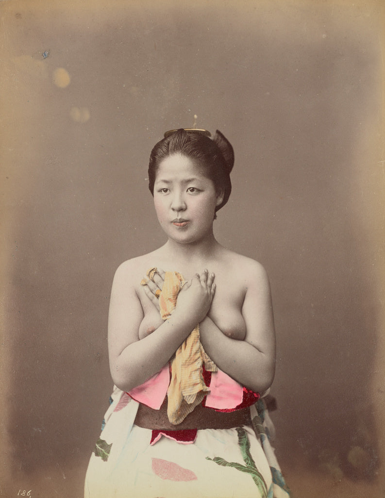 Baron Raimund von Stillfried:[Portrait of a Topless Young Wo, Poster Print Wall Art