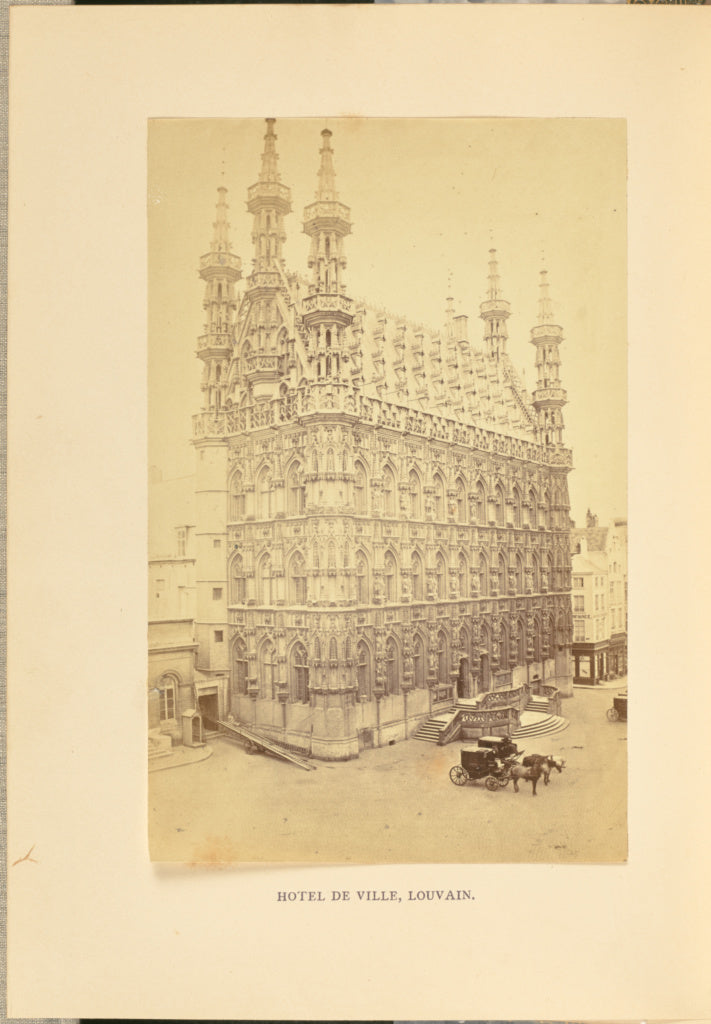 Cundall & Fleming:Hotel de ville, Louvain, Poster Print Wall Art
