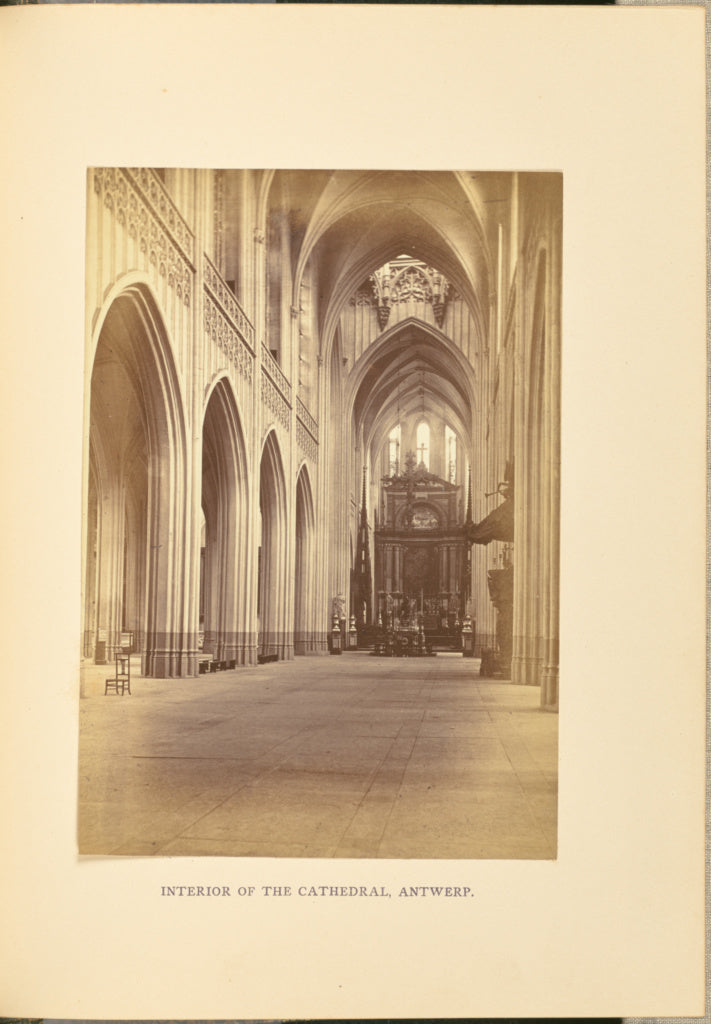 Cundall & Fleming:Interior of the Cathedral, Antwerp, Poster Print Wall Art