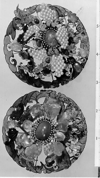 Ornaments for a Headdress 18th–19th cent,  Poster Print Wall Art