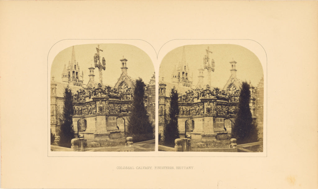 Unknown maker:Colossal Calvary, Finisterre, Brittany, Poster Print Wall Art